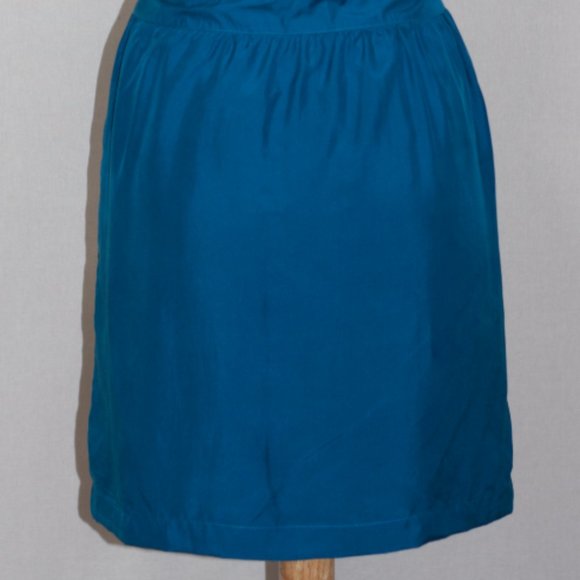 Ann Taylor Silk Blue Dress (6) - Picture 10 of 11